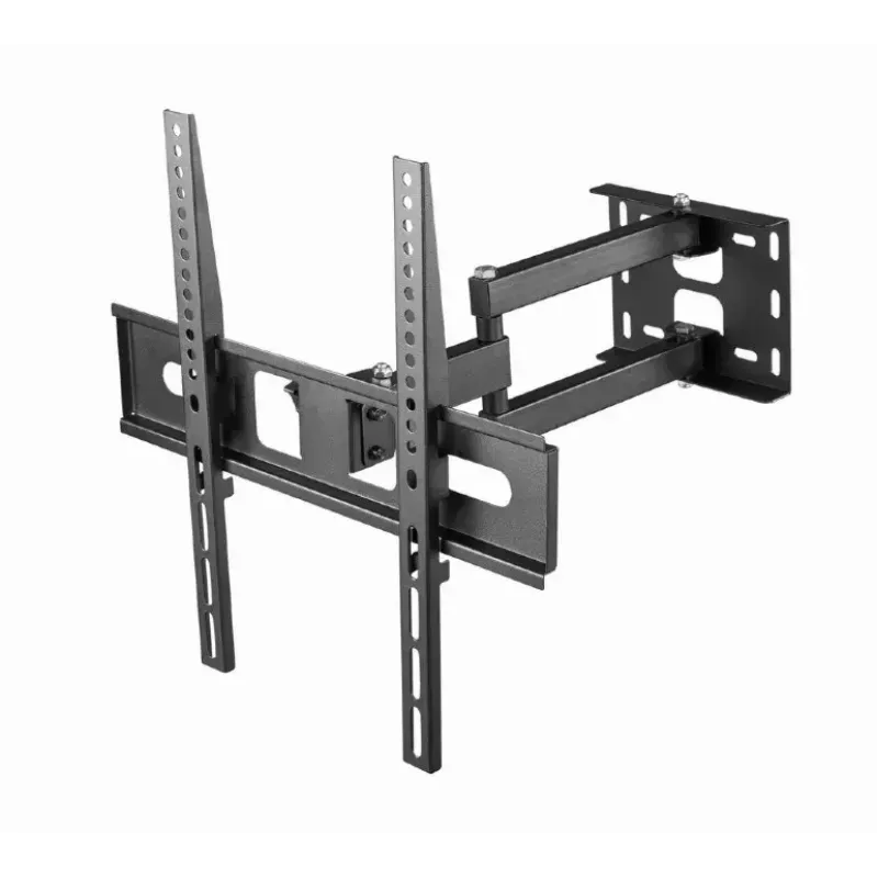 Gembird WM-55ST-03 sieninis TV laikiklis 32–55 col., VESA iki 400x400, pakreipimas -18°/5°, pasukimas ±90°, max apkrova 35 kg, juodas