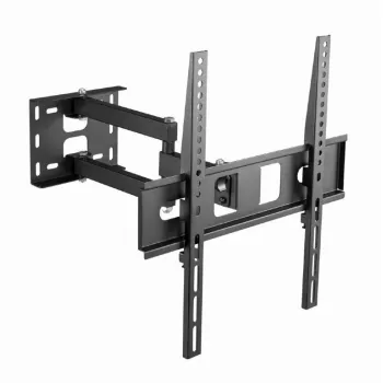 Gembird WM-55ST-03 sieninis TV laikiklis 32–55 col., VESA iki 400x400, pakreipimas -18°/5°, pasukimas ±90°, max apkrova 35 kg, juodas