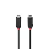 Lindy 0.5m USB4 240W Type C Laidas, Black Line, 0.5 m, USB C, USB C, USB4 Gen 3x2, 40 Gbit/s, Juoda