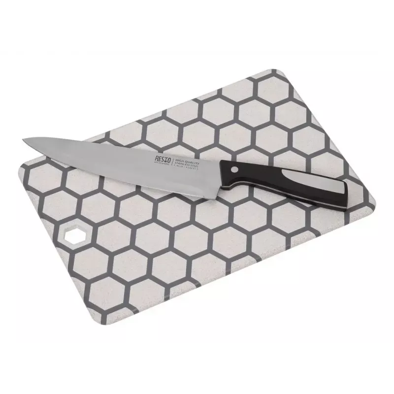Pjaustymo lenta Resto Kitchenware 95403 stačiakampė plastikinė pilkai balta