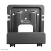 Neomounts AWL-450BL medijos grotuvo laikiklis, universalus, tinka ir Apple TV, 5 kg, gylis 47–76 mm, 128 mm, plienas, juodas