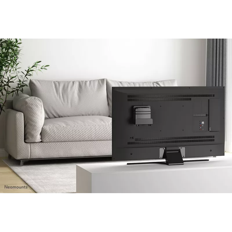 Neomounts AWL-450BL medijos grotuvo laikiklis, universalus, tinka ir Apple TV, 5 kg, gylis 47–76 mm, 128 mm, plienas, juodas