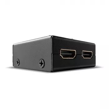 Lindy 2 prievadų HDMI 18G dvikryptis jungiklis, HDMI, Metalas, Juoda, 60 Hz, 18 Gbit/s, 3840 x 2160 pikselių