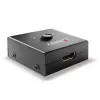 Lindy 2 prievadų HDMI 18G dvikryptis jungiklis, HDMI, Metalas, Juoda, 60 Hz, 18 Gbit/s, 3840 x 2160 pikselių