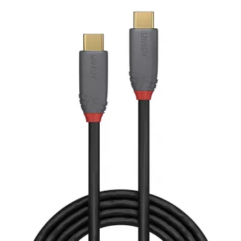 Lindy 1,5 m USB 3.2 Type C į C laidas, 20 Gbps, 5 A, PD, Anthra Line