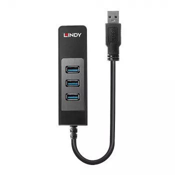 USB 3.0 šakotuvas ir Gigabit Ethernet keitiklis Lindy 43176