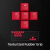 HyperX Rubber Keycaps Gaming Accessory Kit rausvos spalvos US išdėstymas, skirtas HyperX ir Cherry MX tipo jungikliams