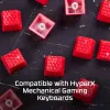 HyperX Rubber Keycaps Gaming Accessory Kit rausvos spalvos US išdėstymas, skirtas HyperX ir Cherry MX tipo jungikliams