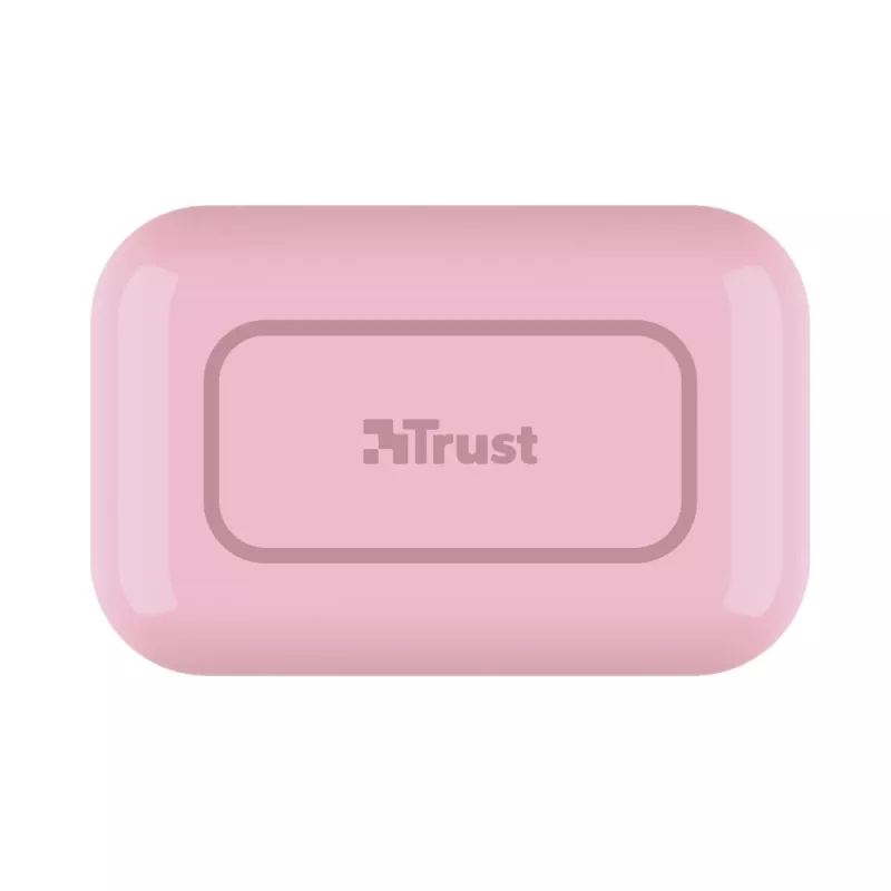 Trust Primo Headset belaidės ausinės True Wireless Stereo (TWS) į ausį, skambučiai/muzika Bluetooth, rožinės spalvos