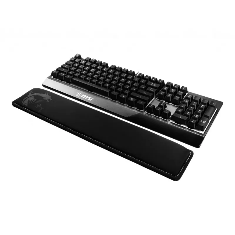 MSI VIGOR WR01 riešo atrama klaviatūrai „Juoda su drakono dizainu“