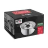 Resto Kitchenware Anser 4.4 L apvalus juodas nerūdijančio plieno puodas