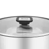 Resto Kitchenware Anser 4.4 L apvalus juodas nerūdijančio plieno puodas