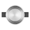 Resto Kitchenware Anser 4.4 L apvalus juodas nerūdijančio plieno puodas