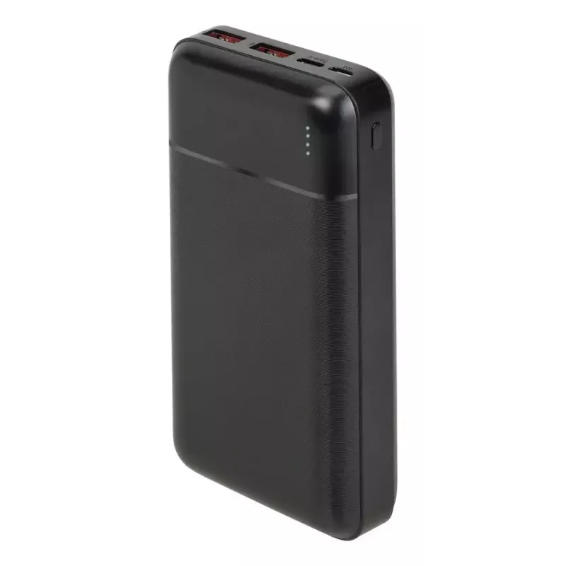 Nešiojamas maitinimo blokas Rivacase VA2102 Ličio polimeras 20000 mAh, Quick Charge 3.0, 2×USB-A + 1×USB-C, 22,5 W, juodas