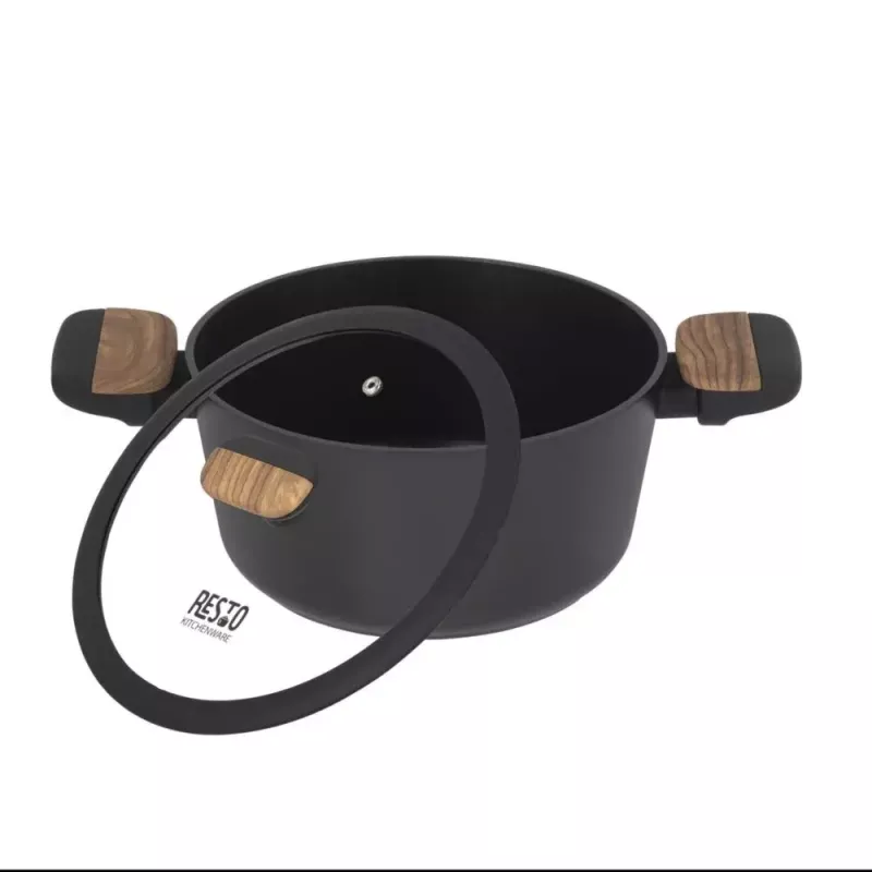 Resto Kitchenware Mon 2.6 L apvalus puodas su 4 sluoksnių PFLUON nelipnia danga