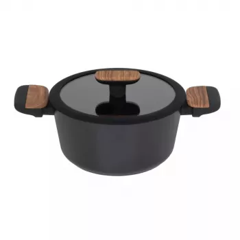 Resto Kitchenware Mon 2.6 L apvalus puodas su 4 sluoksnių PFLUON nelipnia danga