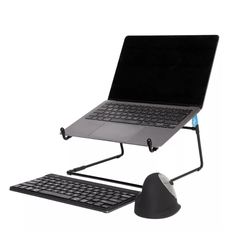 R-Go Tools stovas nešiojamam kompiuteriui R-Go Steel Office, tinka 10-22 colių, juodas