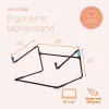 R-Go Tools stovas nešiojamam kompiuteriui R-Go Steel Office, tinka 10-22 colių, juodas