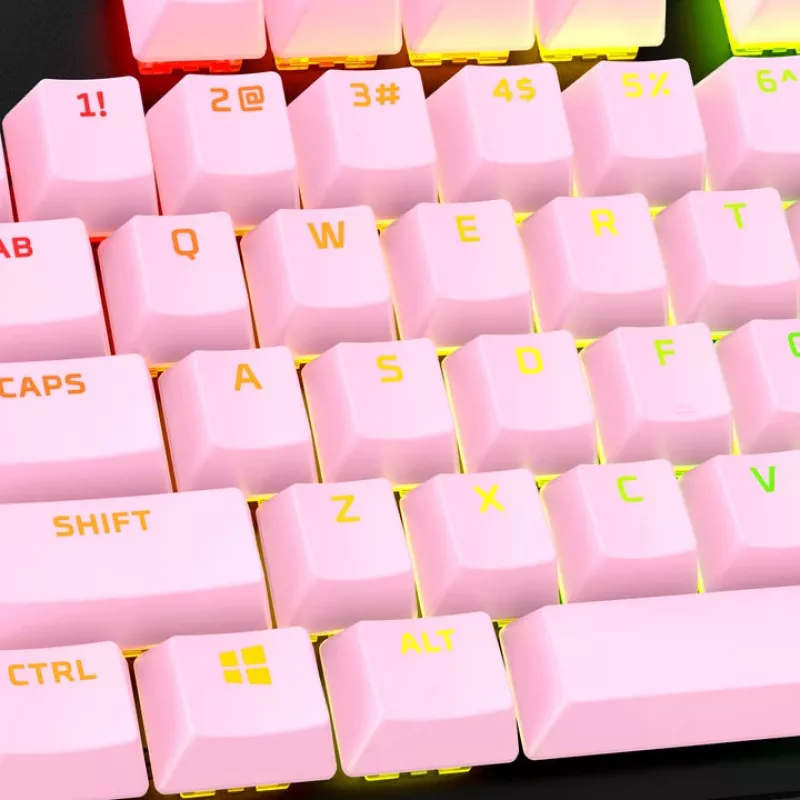 HyperX pilnas klavišų rinkinys PBT (rožinė)