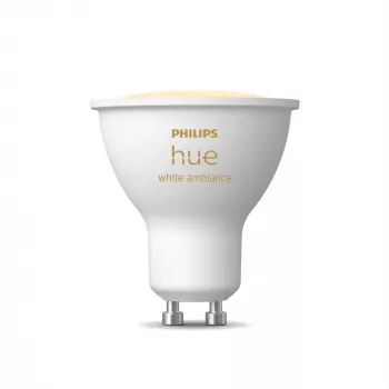 Philips Hue White ambience GU10 protingas prožektorius – išmanioji lemputė, Bluetooth/Zigbee, balta, LED, GU10