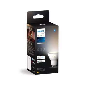 Philips Hue White ambience GU10 protingas prožektorius – išmanioji lemputė, Bluetooth/Zigbee, balta, LED, GU10
