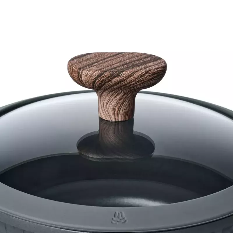 Resto Kitchenware Ran 2.4 L apvalus juodas medinis