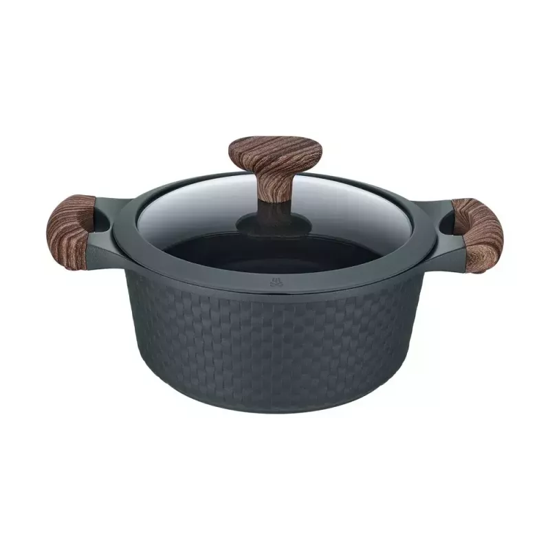 Resto Kitchenware Ran 2.4 L apvalus juodas medinis