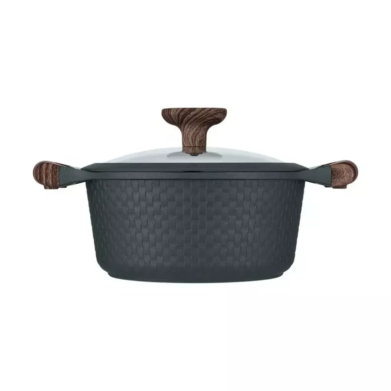 Resto Kitchenware Ran 2.4 L apvalus juodas medinis