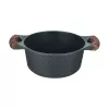 Resto Kitchenware Ran 2.4 L apvalus juodas medinis