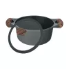 Resto Kitchenware Ran 2.4 L apvalus juodas medinis