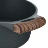 Resto Kitchenware Ran 2.4 L apvalus juodas medinis