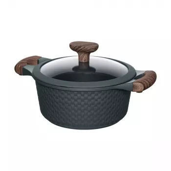 Resto Kitchenware Ran 2.4 L apvalus juodas medinis