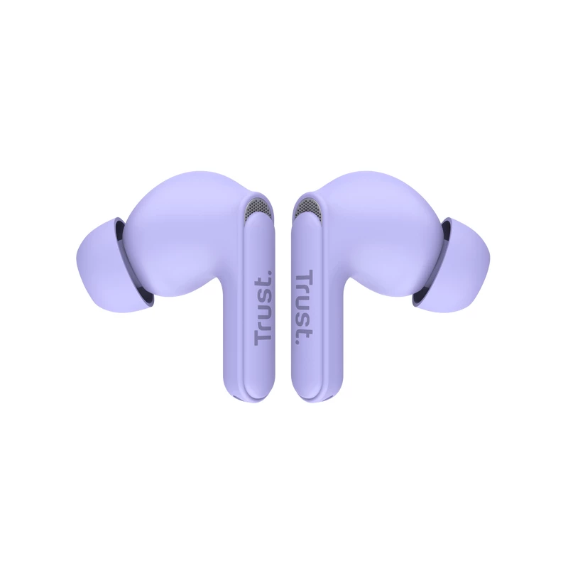 Trust Yavi 25297 Bluetooth ausinės-kištukai su ENC, violetinės