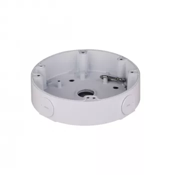Jungiamoji dėžutė DAHUA PFA138 universali balta – 3 kg talpa, Ø 16,1 cm, aukštis 38 mm, 3/4 colio sriegis