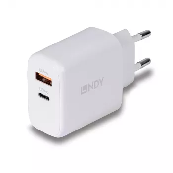 Lindy 73428 mobiliojo įrenginio įkroviklis universalus Baltas AC Greitas įkrovimas Vidaus patalpoms