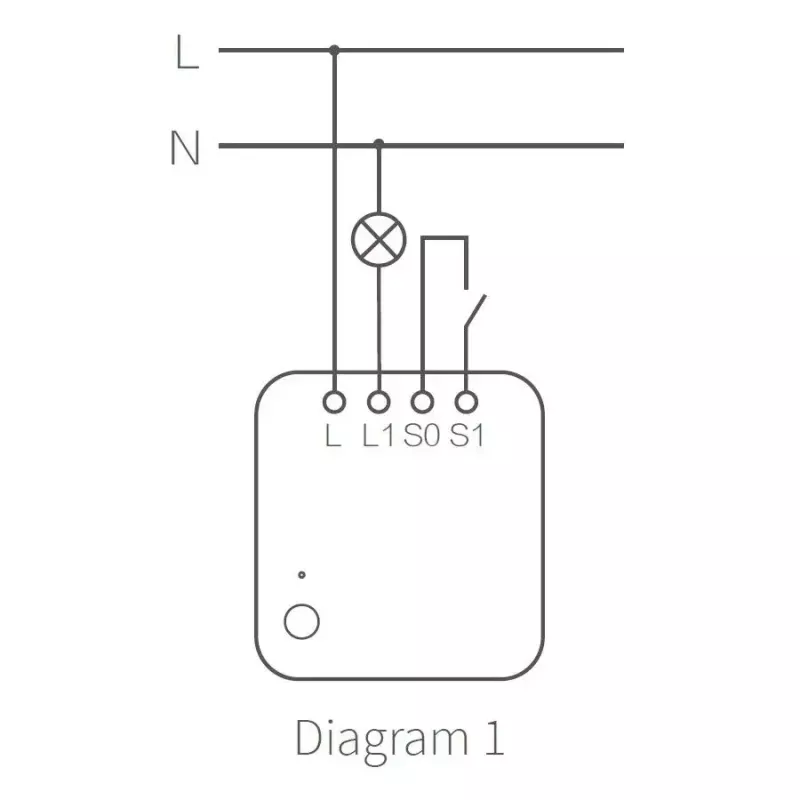 Aqara Smart Home vieno jungiklio modulis T1, be nulinio laido (SSM-U02)