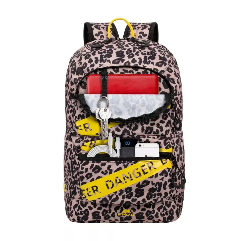 Rivacase 5421 Urban kuprinė nešiojamiesiems kompiuteriams 13,3 colio (33,8 cm), 14 l, leopardinė