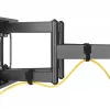 Sieninis TV laikiklis Gembird WM-80ST-02 – fiksuotas/pakreipiamas, 37–80 colių, VESA iki 600x400, 60 kg, juodas