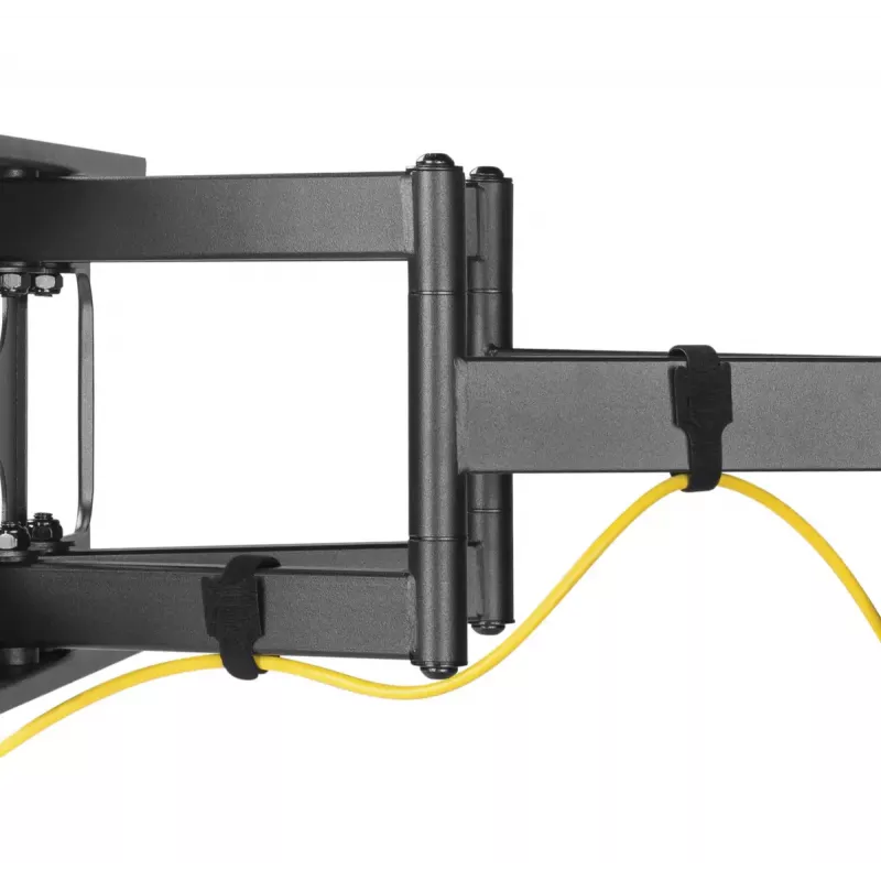 Sieninis TV laikiklis Gembird WM-80ST-02 – fiksuotas/pakreipiamas, 37–80 colių, VESA iki 600x400, 60 kg, juodas
