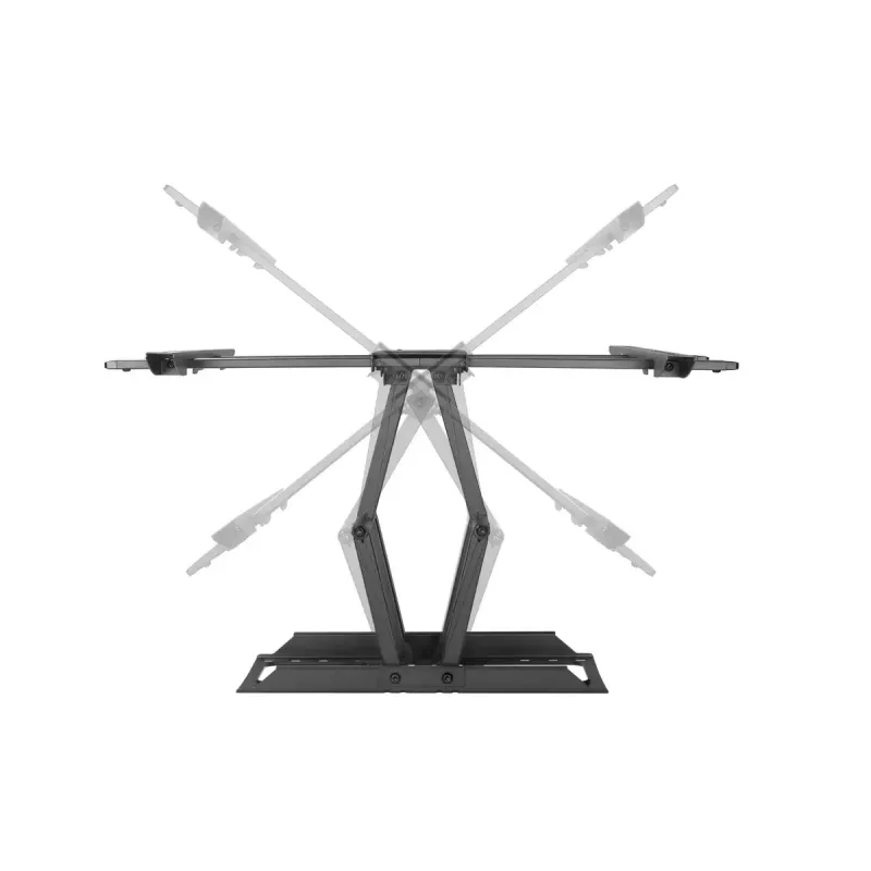 Sieninis TV laikiklis Gembird WM-80ST-02 – fiksuotas/pakreipiamas, 37–80 colių, VESA iki 600x400, 60 kg, juodas