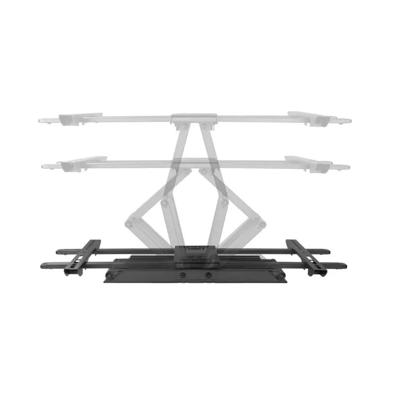 Sieninis TV laikiklis Gembird WM-80ST-02 – fiksuotas/pakreipiamas, 37–80 colių, VESA iki 600x400, 60 kg, juodas