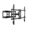 Sieninis TV laikiklis Gembird WM-80ST-02 – fiksuotas/pakreipiamas, 37–80 colių, VESA iki 600x400, 60 kg, juodas