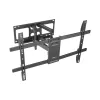 Sieninis TV laikiklis Gembird WM-80ST-02 – fiksuotas/pakreipiamas, 37–80 colių, VESA iki 600x400, 60 kg, juodas