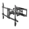 Sieninis TV laikiklis Gembird WM-80ST-02 – fiksuotas/pakreipiamas, 37–80 colių, VESA iki 600x400, 60 kg, juodas