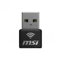 USB adapteris MSI AX1800 Nano WiFi USB 2.0 juodas