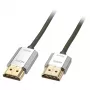 Lindy 3 m CROMO Slim greitasis HDMI laidas su Ethernet
