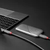 Lindy 0,8 m USB 4 240 W Type C laidas, Anthra Line