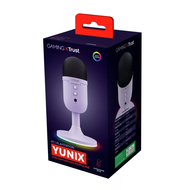 Trust GXT 234P Yunix Purple stalinis mikrofonas