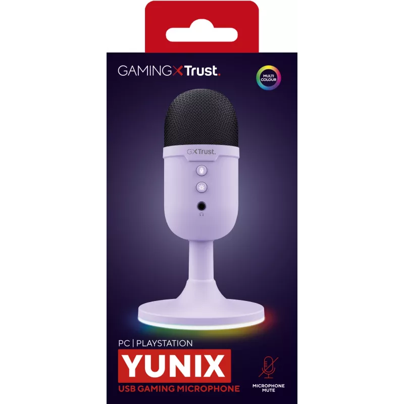 Trust GXT 234P Yunix Purple stalinis mikrofonas