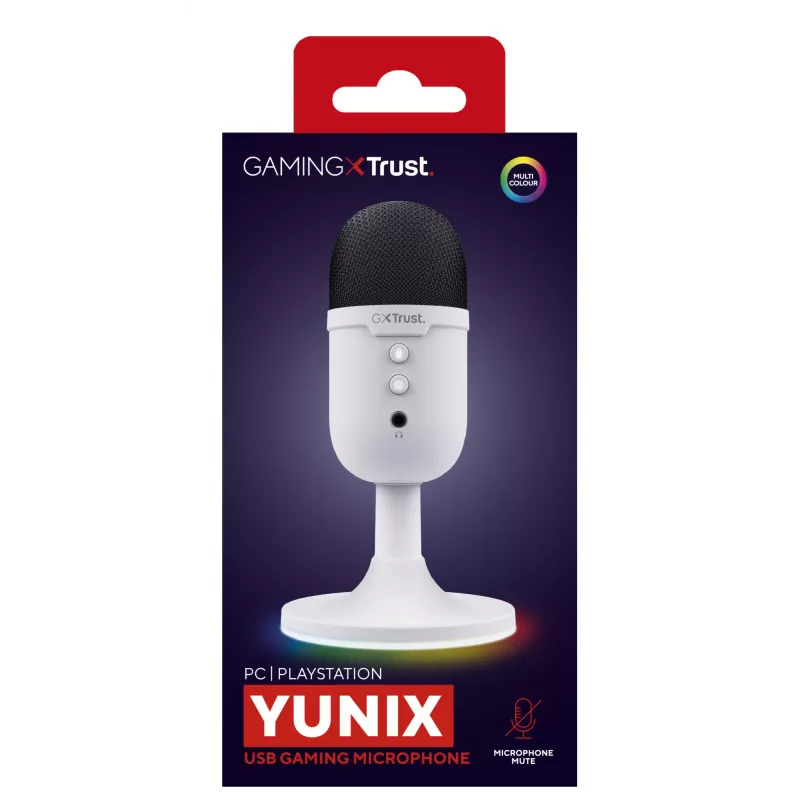 Trust GXT 234P Yunix Baltas stalinis mikrofonas